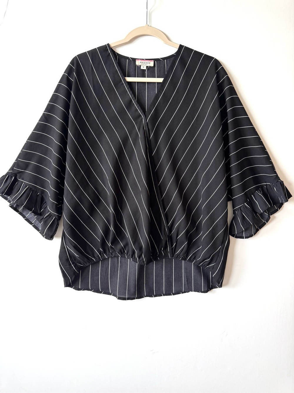 Andree by Unit striped black blouse